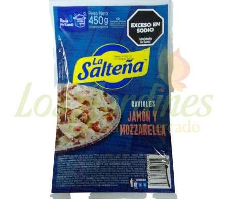 RAVIOLES DE RICOTA Y JAMON LA SALTEÑA 450G