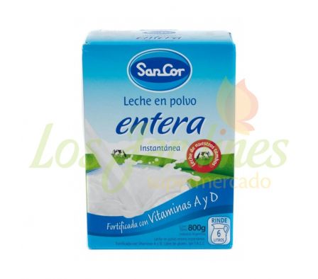 LECHE EN POLVO ENTERA SANCOR 800G