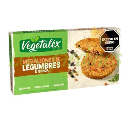 MEDALLONES DE LEGUMBRES Y QUINOA VEGETALEX 300G