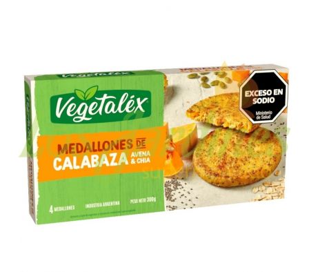 MEDALLONES DE CALABAZA AVENA Y CHIA VEGETALEX 300