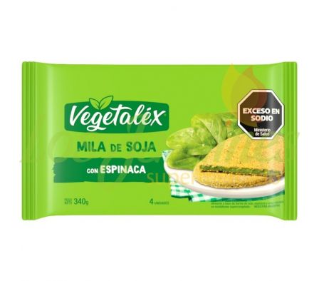 MILANESA DE SOJA CON ACELGAS/ESPINACA VEGETALEX 3