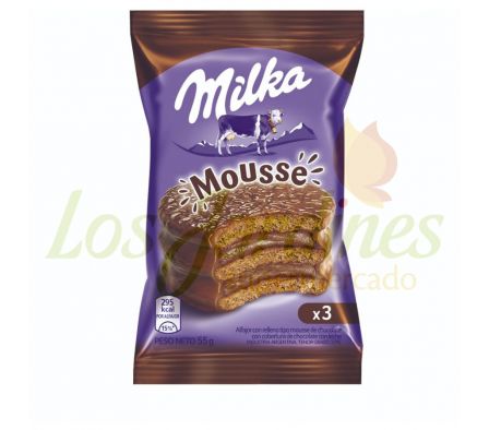 ALFAJOR MILKA TRIPLE MOUSSE 55 GR