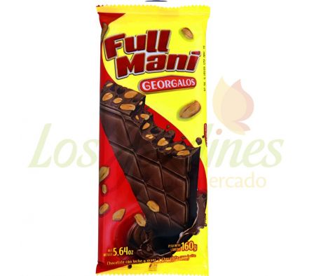 CHOCOLATE GEORGALOS TABLETON FULL MANI 160GR