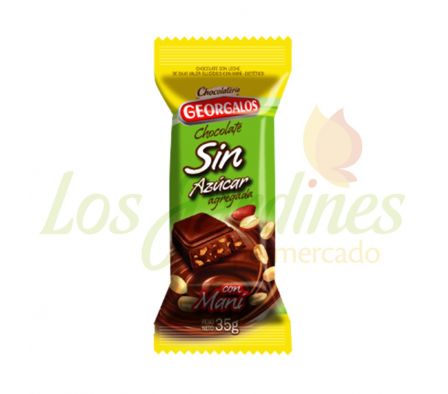 Chocolate Blanco Georgalos Sin Azucar X 70gr