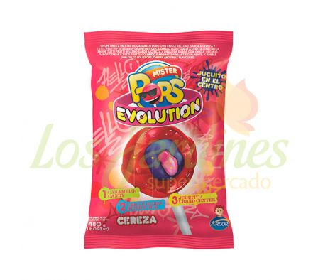 CHUPETIN ARCOR MISTER POP'S CEREZA 18G