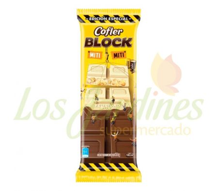 CHOCOLATE BLOCK COFLER LECHE/BLANCO 170G
