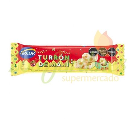 TURRON DE MANI ARCOR 80 G