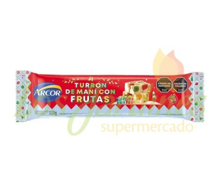 TURRON DE MANI C/ FRUTAS ARCOR 120 G