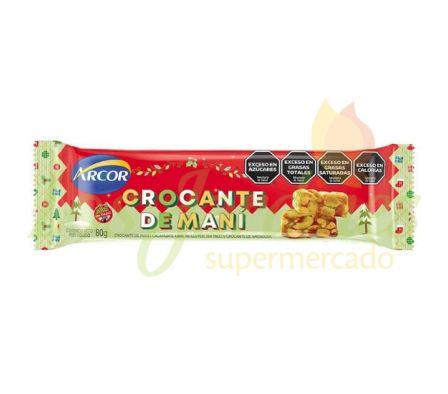 TURRON ARCOR CROCANTE DE MANI 80G