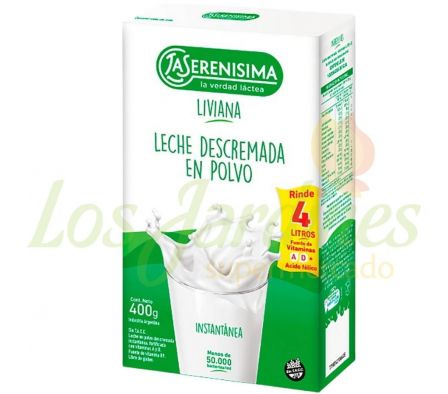 LECHE EN POLVO LA SERENISIMA DESCREMADA CARTON 40