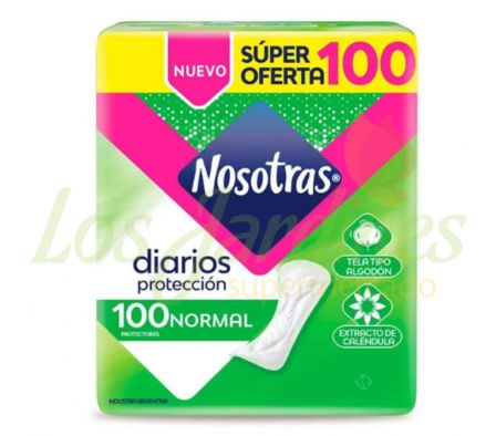 PROTECTOR DIARIO NORMAL NOSOTRAS CALENDULA 100U