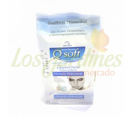 TOALLITA FACIAL DESMAQ HIDRATANTE QSOFT 25 UN