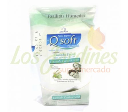 TOALLITA FACIAL DESMAQ  CONT ACNE QSOFT 25 UN