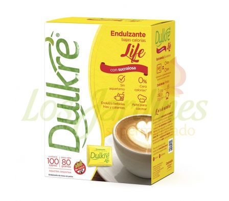 EDULCORANTE DULKRE SUCRALOSA SOBRE 100 U