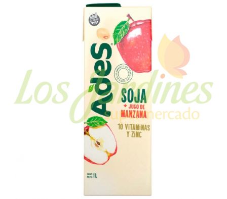 JUGO DE SOJA ADES MANZANA MULT 1 LT-