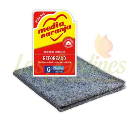 TRAPO DE PISO GRIS VIRULANA REFORZADO G 58X60 CM