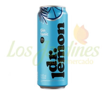 BEBIDA DR. LEMON GIN & TONIC LATA 473ML