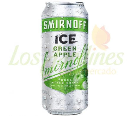 VODKA SMIRNOFF ICE GREEN APPLE LATA 473 ML
