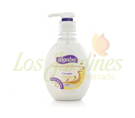 JABON LIQUIDO CREMOSO CREAM ALGABO 300ML