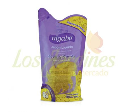 JABON LIQUIDO COCO Y VAINIL ALGABO 300ML