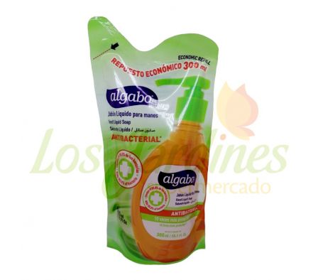 JABON LIQUIDO ALGABO ANTIBACTERIAL DOYPACK 300ML