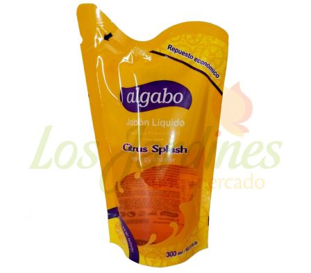JABON LIQUIDO ALGABO CITRUS SPLASH DOYPACK 300ML