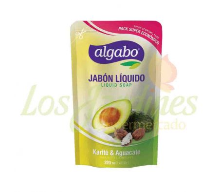 JABON LIQUIDO NAT KARITE AGUA ALGABO X 220 ML