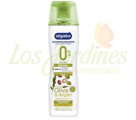 ACONDICIONADOR ALGABO SIN SAL OLIVA Y ARGAN 750ML