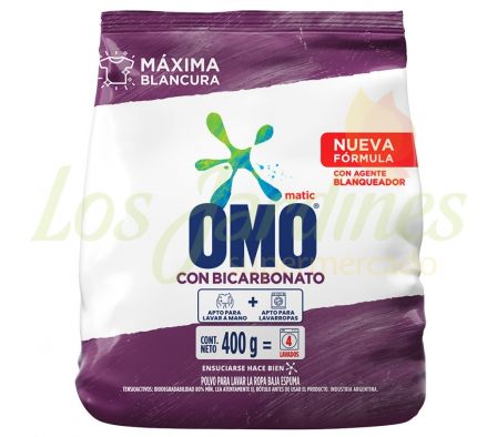 OMO PVO MATIC CON BICARBONATO 400G