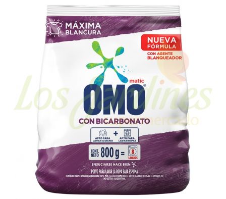 OMO PVO MATIC CON BICARBONATO 800G