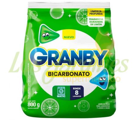 JABON EN POLVO GRANBY LIMON 800G