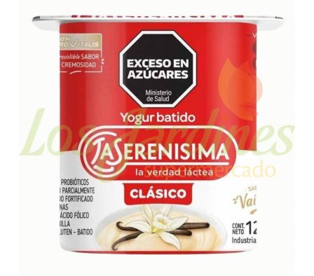 YOGUR CLÁSICO LA SERENISIMA ENTERO VAINILLA120 GR