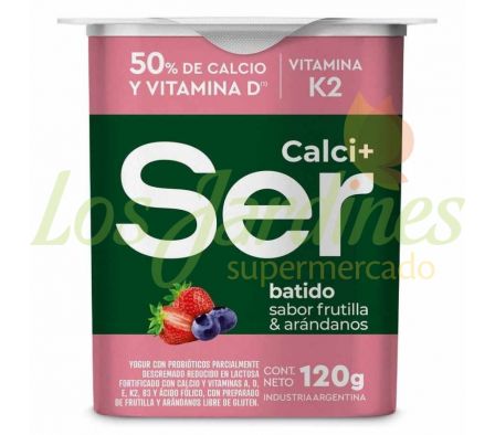 YOGUR SER CALCIO+BATIDO FRUTOS ROJOS FLAGSHI 120GR