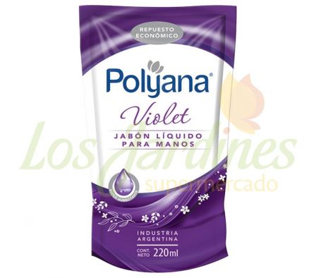 JABON LIQUIDO PARA MANOS POLYANA VIOLET 220ML