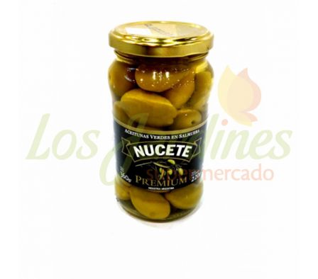 ACEITUNA VERDE ESPECIAL NUCETE FCO 220 GRS