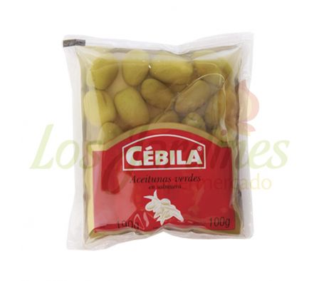 ACEITUNA VERDE SACHET CEBILA 100 GRS