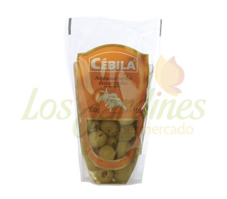 ACEITUNA VERDE DESCAROZADO SACHET CEBILA 150 GRS