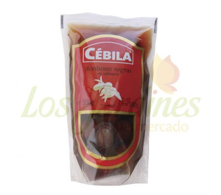 ACEITUNA NEGRA CEBILLA SACHET 180 GR.