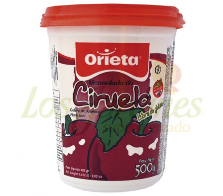 MERMELADA CIRUELA ORIETA 500 GRS