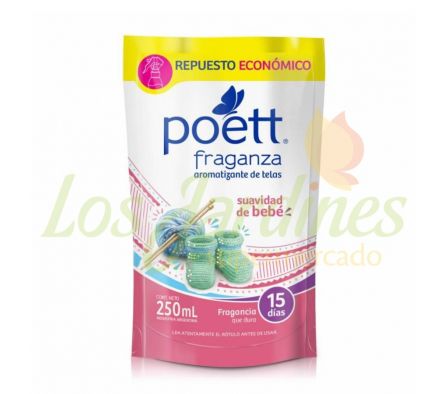 FRAGANZA DE TELAS SUAVIDAD DE BEBE POETT 250ML