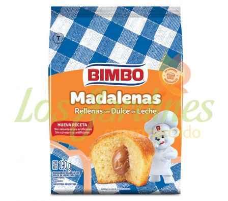 MADALENAS BIMBO RELLENAS DDL FLOW 190G