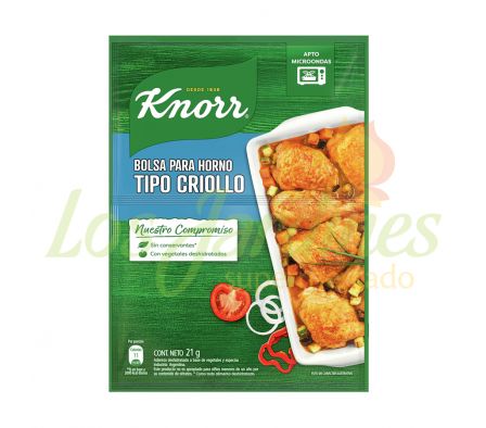 CONDIMENTO KNORR BOLSA HORNO TIPO CRI 21GR