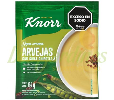 SOPA CREMA KNORR ARVEJA/CHILE 64G