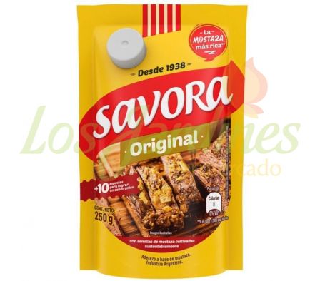 MOSTAZA SAVORA ORIGINAL TIPS DP 12X250G7794000006