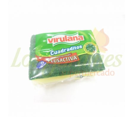 ESPONJA CUADRADITOS VIRULANA