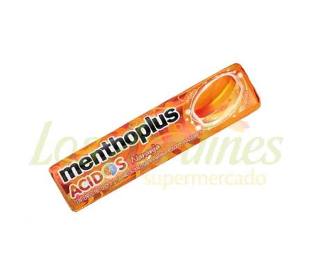 CARAMELO MENTHOPLUS ACIDOS NARANJA 27,2G