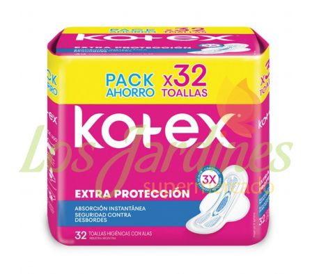 TOALLA FEMENINA KOT NOR TELA C/A X 32 UNID.