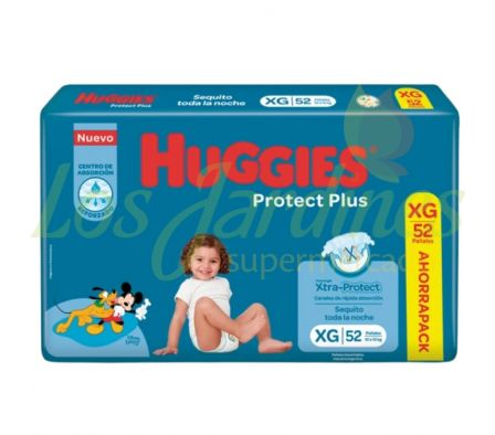 PAÑAL HUGGIES PROT PLUS AHORRAPACK XK 52U