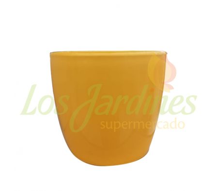 MACETA PREMIUM REDONDA N°8 AMARILLO T9508 REF.791