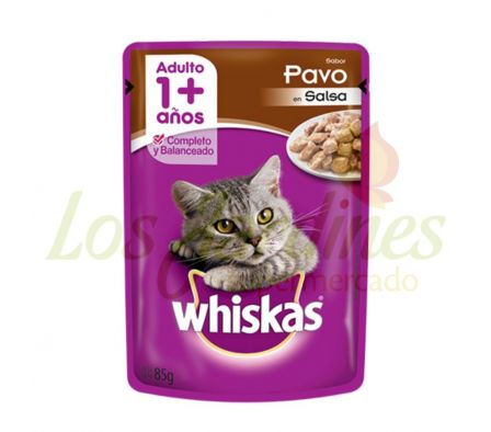 ALIMENTO P/GATO C/PAVO WHISKAS 85 GRS